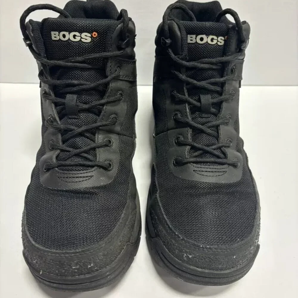 Bogs Men’s Shale Mid Composite Toe Work Boots Black, Size 9.5 M